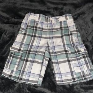 Old navy plaid cargo shorts